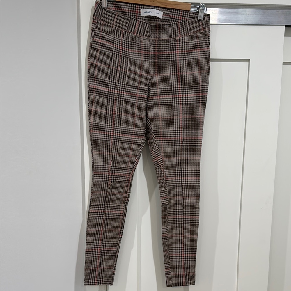 Plaid Skinny Pants